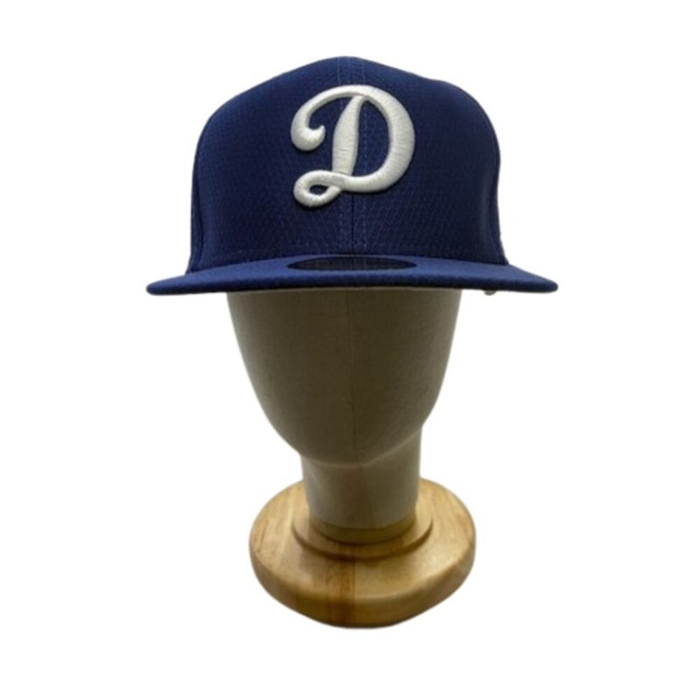 New Era MLB 59FIFTY Los Angeles Dodgers Fitted Hat Cap Blue Unisex Size 7 1/4